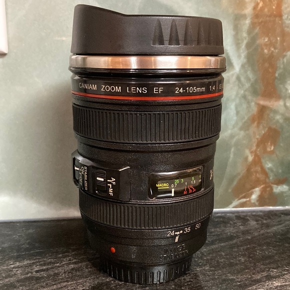 🔥Vintage Camera Lense Travel Mug. Novelty Mug. Artsy Mug. Nostalgic. Photo. - Picture 1 of 6